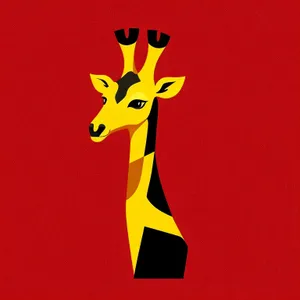 Giraffe Silhouette Art: Majestic Grace in Shadows