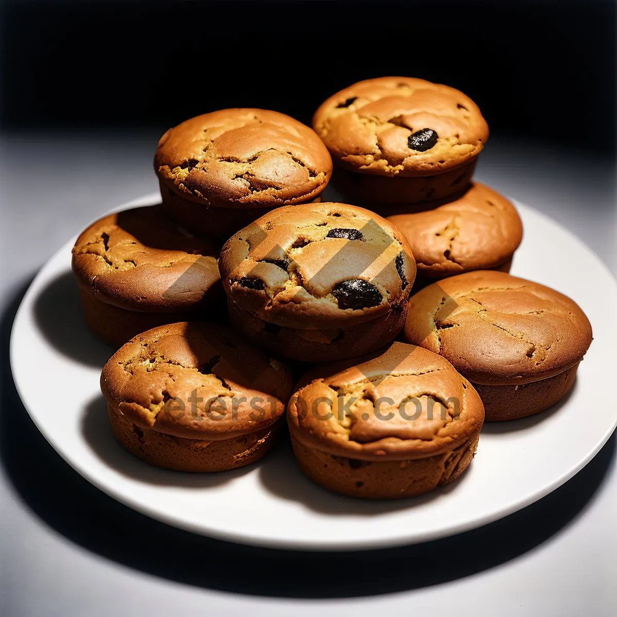 Picture of Delicious Hazelnut Chocolate Pastry Bun - Gourmet Snack