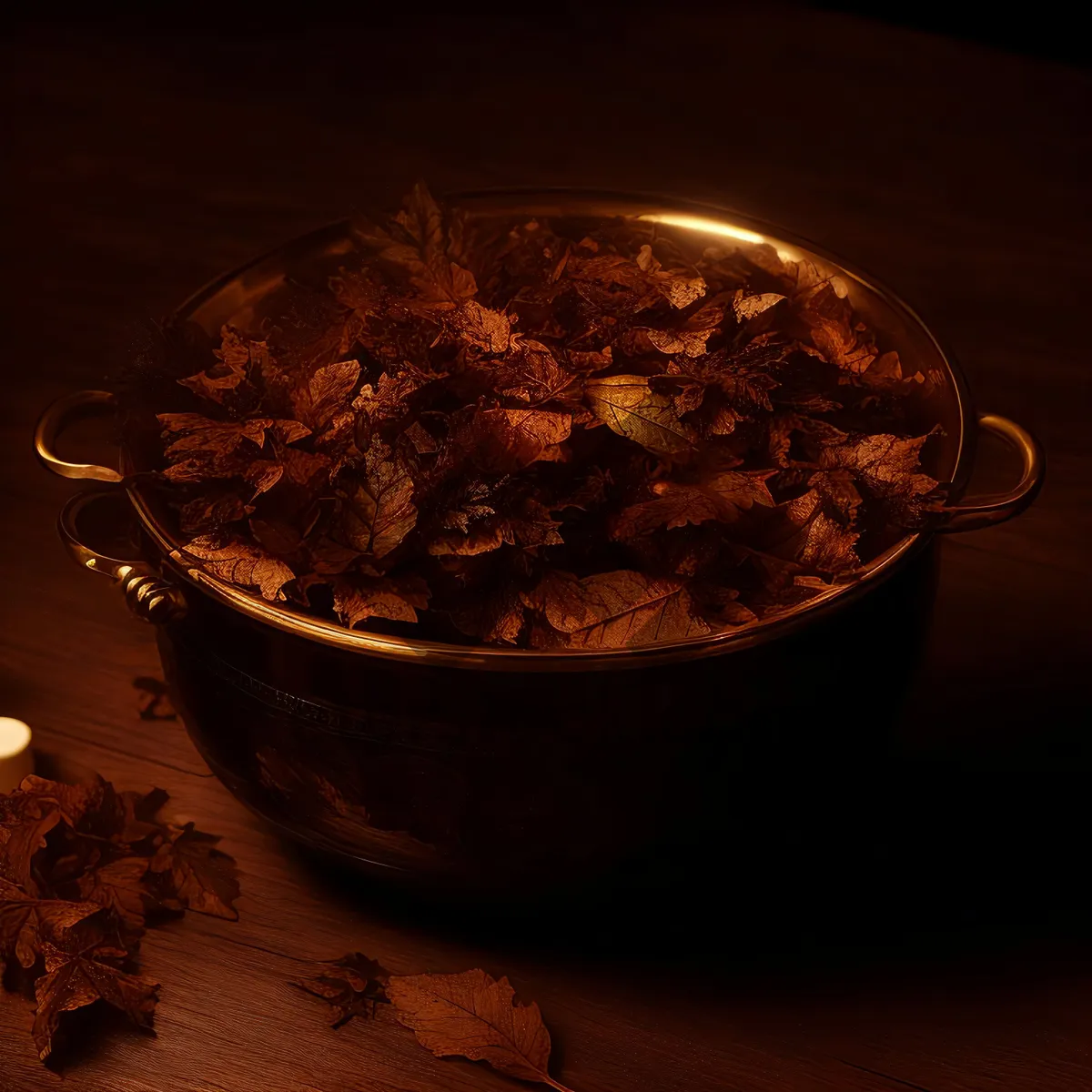 Picture of Herbal Tea in a Bowl with Dry Ingredients