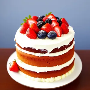 Delicious Berry Trifle Dessert with Fresh Strawberries