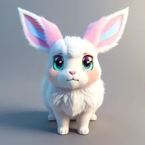 Furry Bunny Ear Cutie in Studio