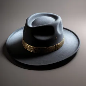Black Cowboy Hat on Coffee Saucer
