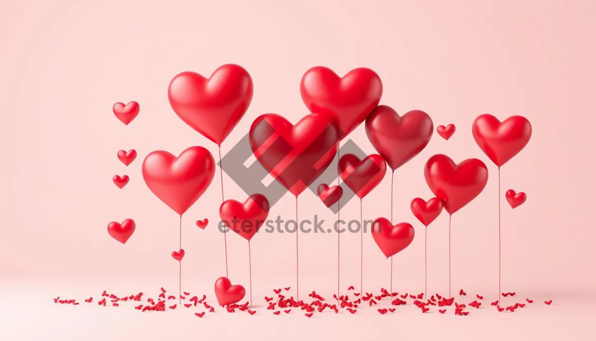 Picture of Valentine's Day Heart Icons Collection Set Art Love