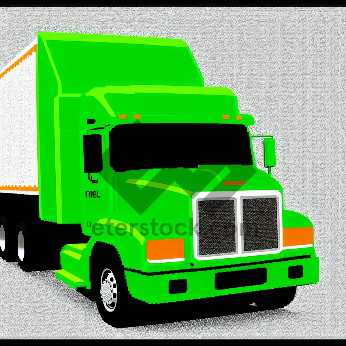 Picture of Industrial Freight Truck on the Highway