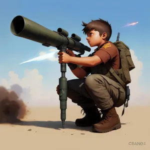 Sky-High Military Weaponry: Bazooka Launcher