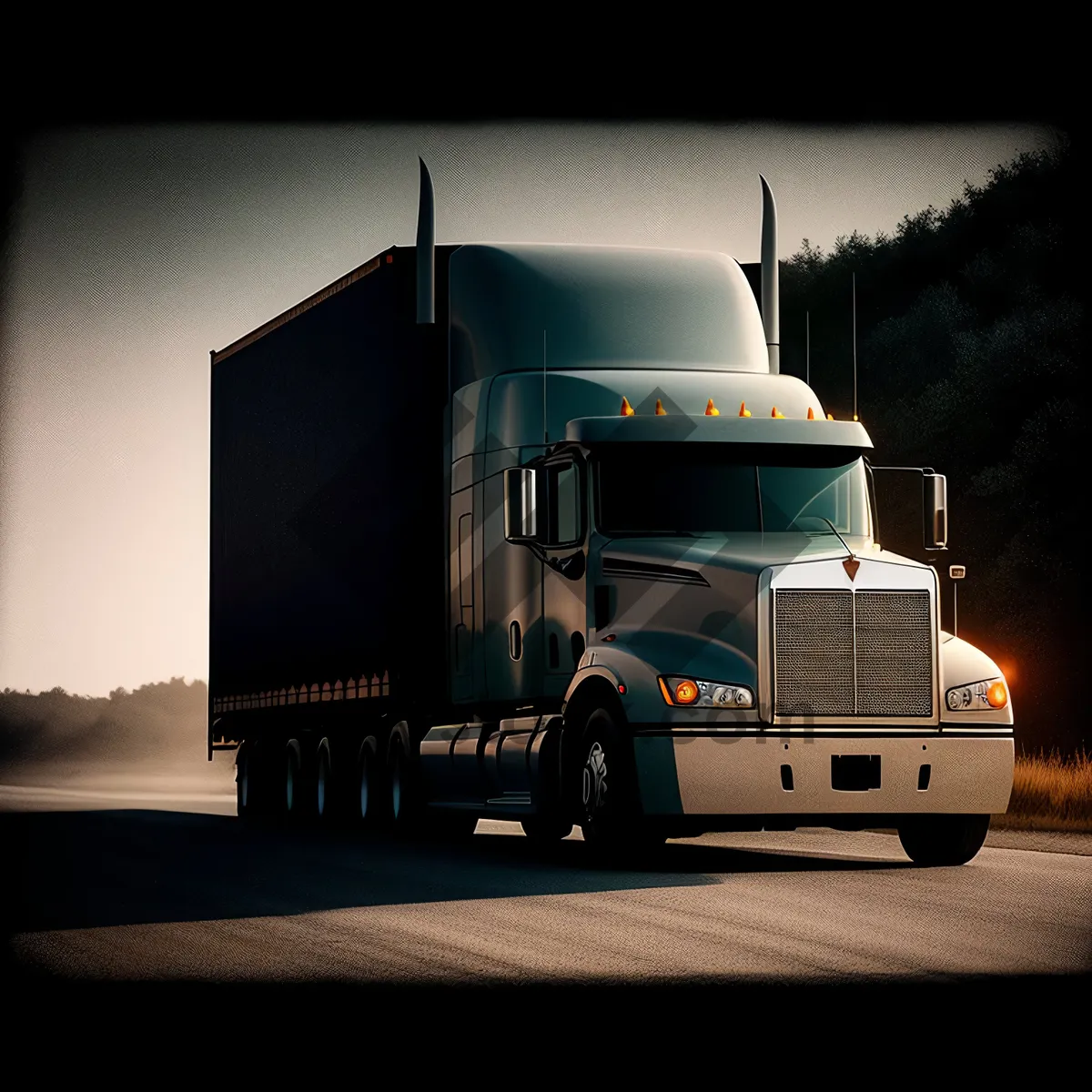 Picture of Freight Carrier on the Highway