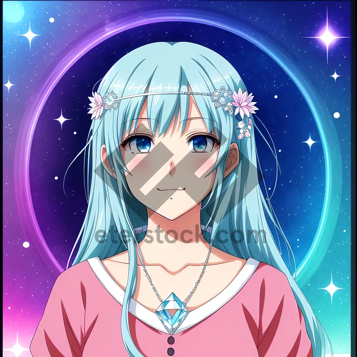 Picture of Charming Lunar Fashion with Celestial Hair