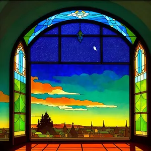 City Cathedral Window: Architectural Landmark of Religious History