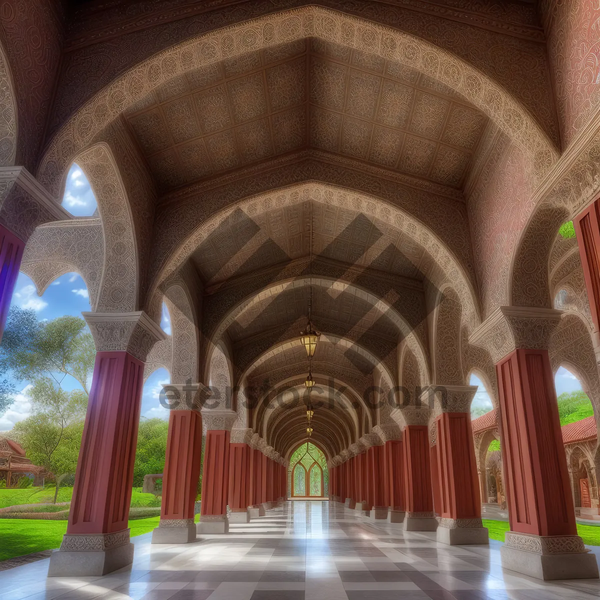 Picture of Stunning Cathedral's Majestic Vaulted Architecture