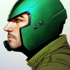 Aviator Bust with Helmet and Goggles