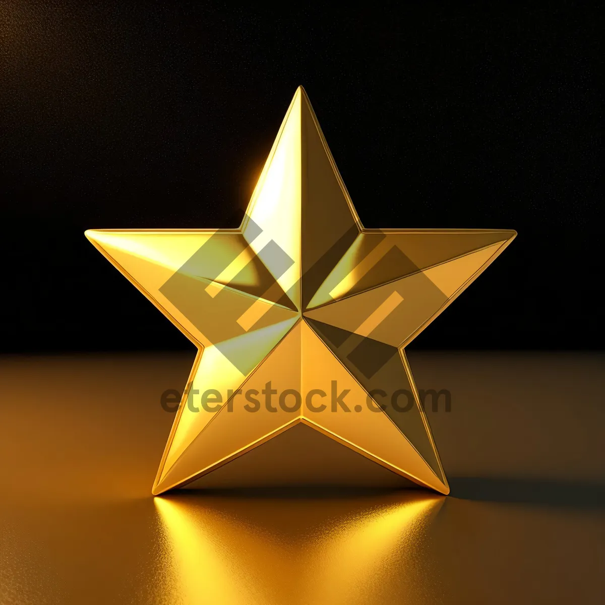 Picture of Sparkling Star-shaped Gem Icon with Decorative Design.