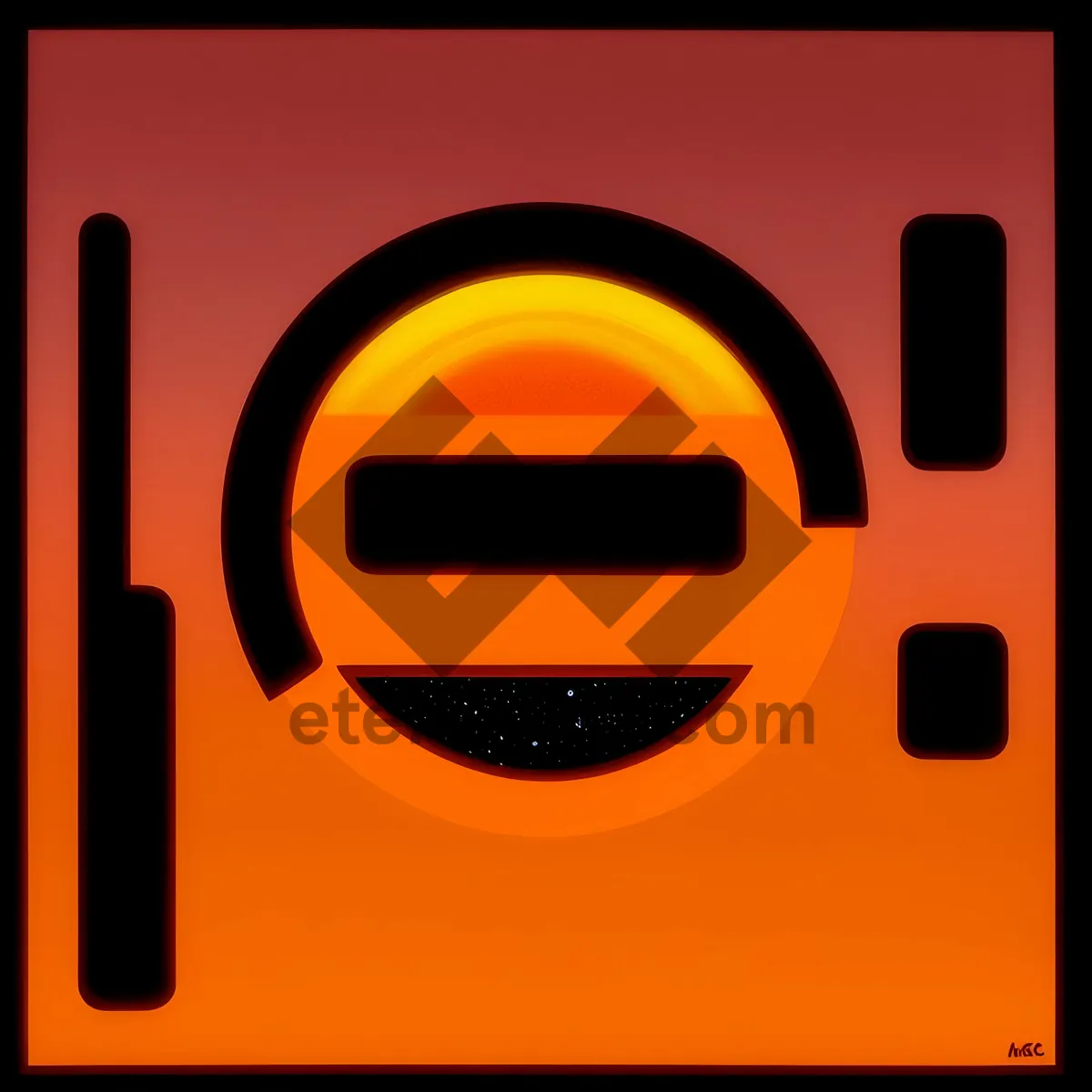 Picture of Shiny 3D Digital Clock Icon