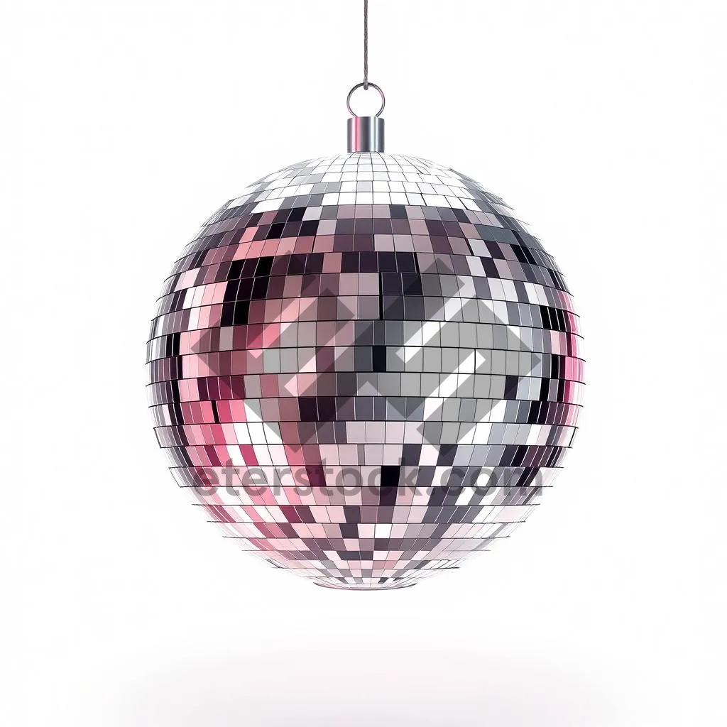 Picture of Festive glass ball ornament decoration for winter holiday