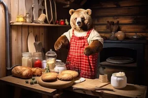 Teddy Bear Breakfast Playtime in the Kitchen