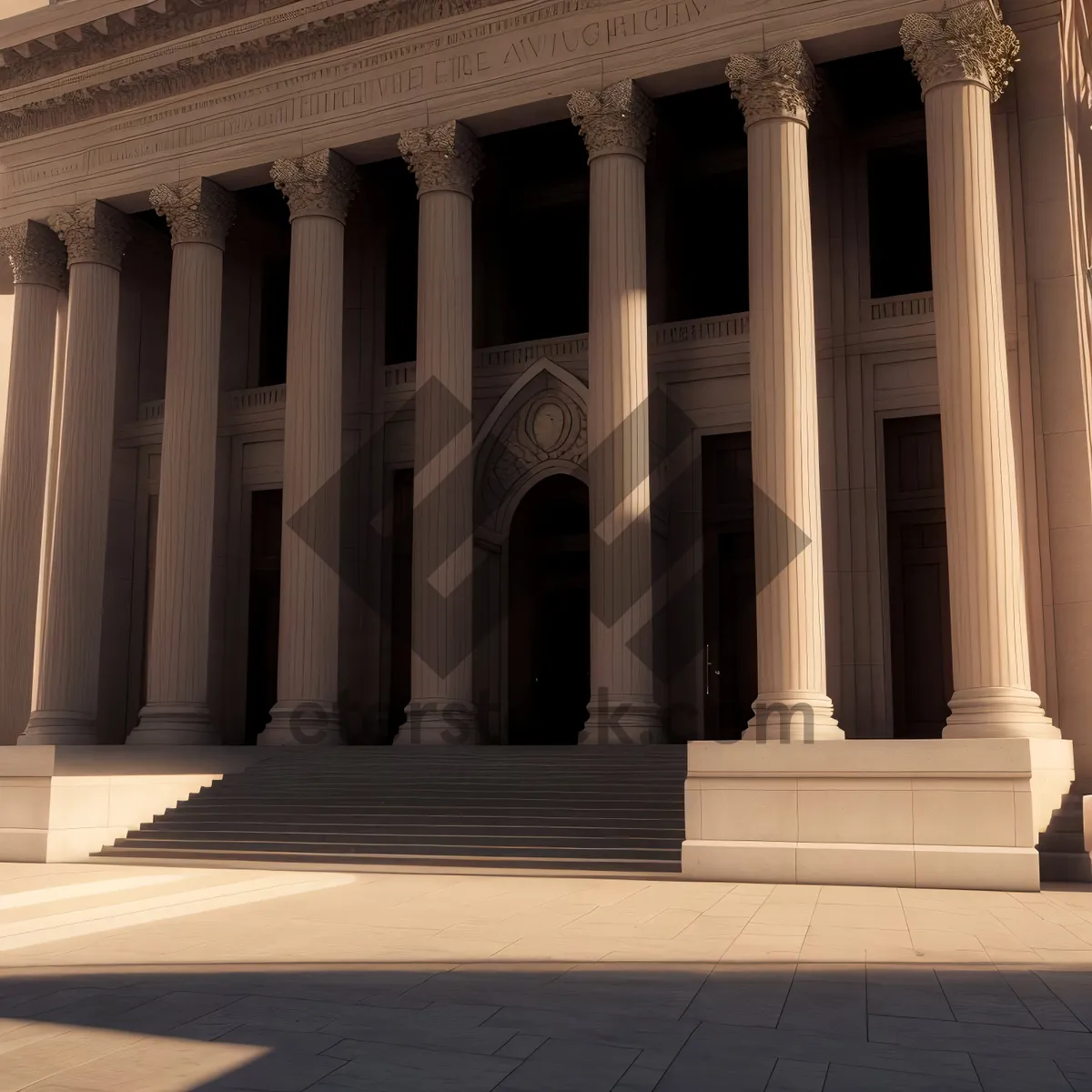 Picture of Regal Columns: Iconic Architectural Landmark of Historic City