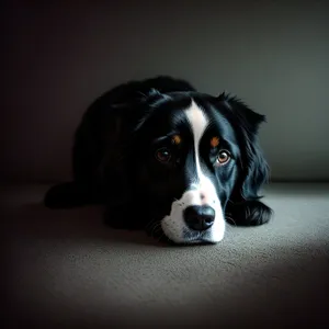 Adorable Swiss Mountain Dog Puppy Portrait