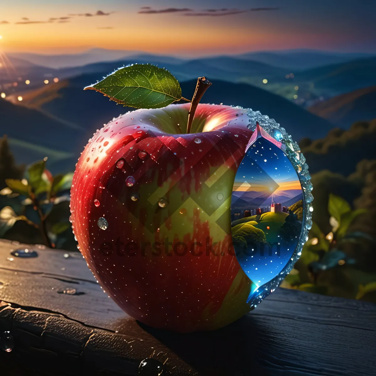 Picture of Fresh and Delicious Apple