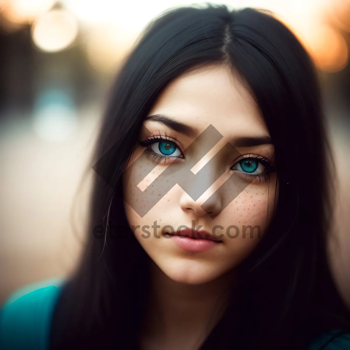 Picture of Seductive Brunette with Captivating Eyes - Fashion Portrait