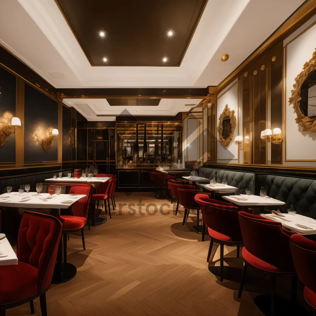 Picture of Modern interior design of a luxurious restaurant