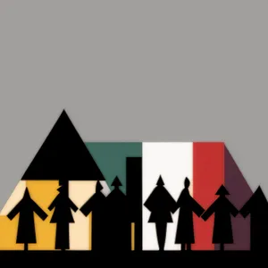 Symbolic Pyramid Sign Icon