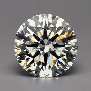 Shimmering Jewel: Brilliant Diamond in Transparent Glass