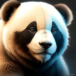 Giant Panda: Wild Bear with Cute Black Fur