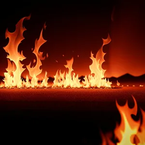 Fiery Heat: A Blaze of Burning Flames