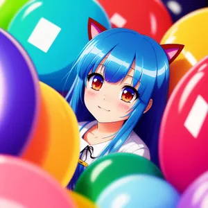 Joyful Celebration: Colorful Balloons Bring Fun to Birthday Party