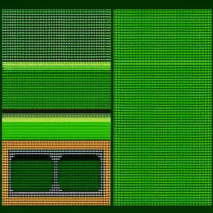 Modern Pixelated Grid Pattern on Decorative Wallpaper