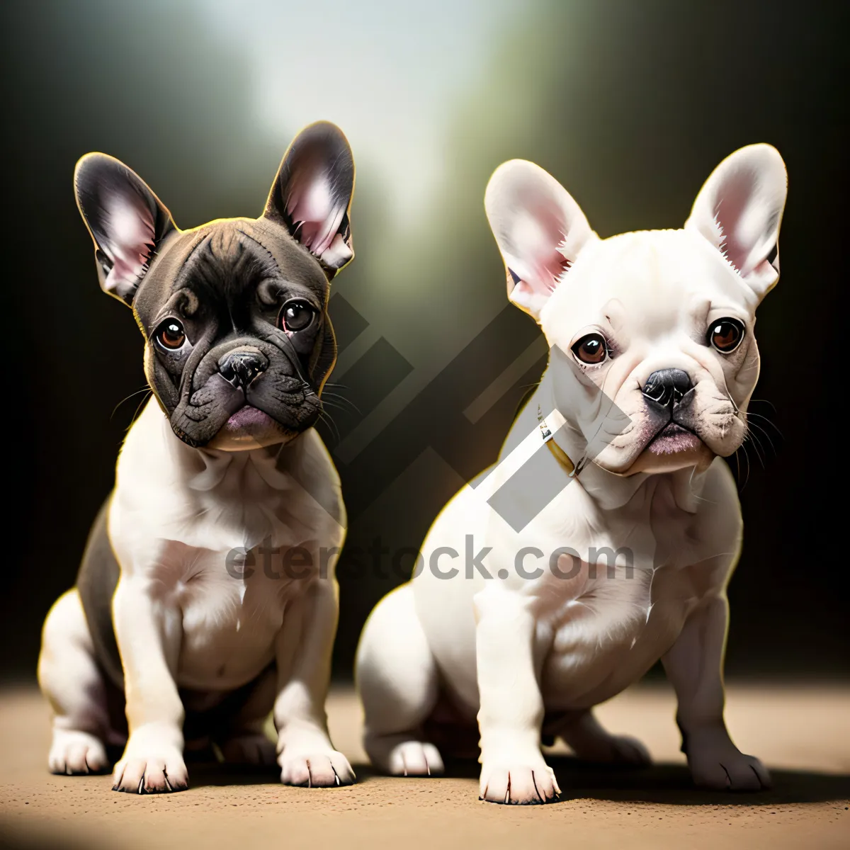 Picture of Bulldog Puppy: Adorable Wrinkle-Faced Canine Portrait