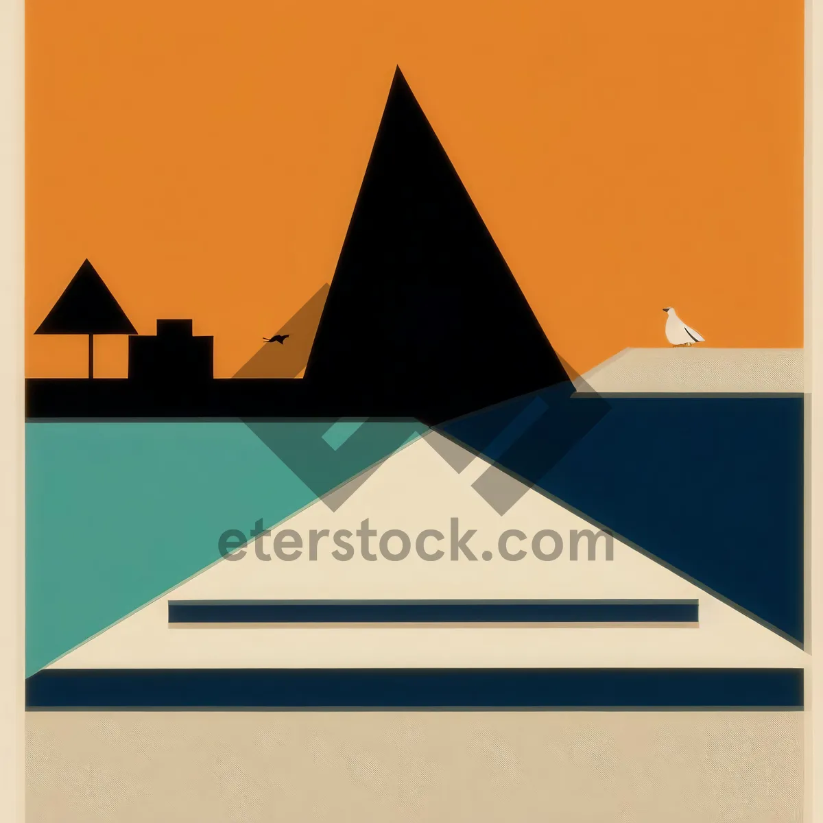 Picture of Pyramid Graphic Symbol Design