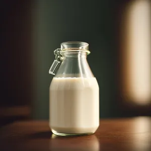 Nourishing Glass Bottle with Refreshing Milk
