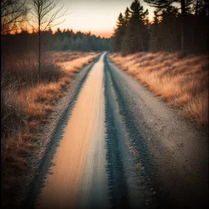 Scenic Mountain Drive on Rural Highway