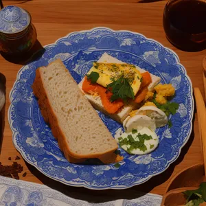 Fresh gourmet vegetable salad with delicious cheese garnish.