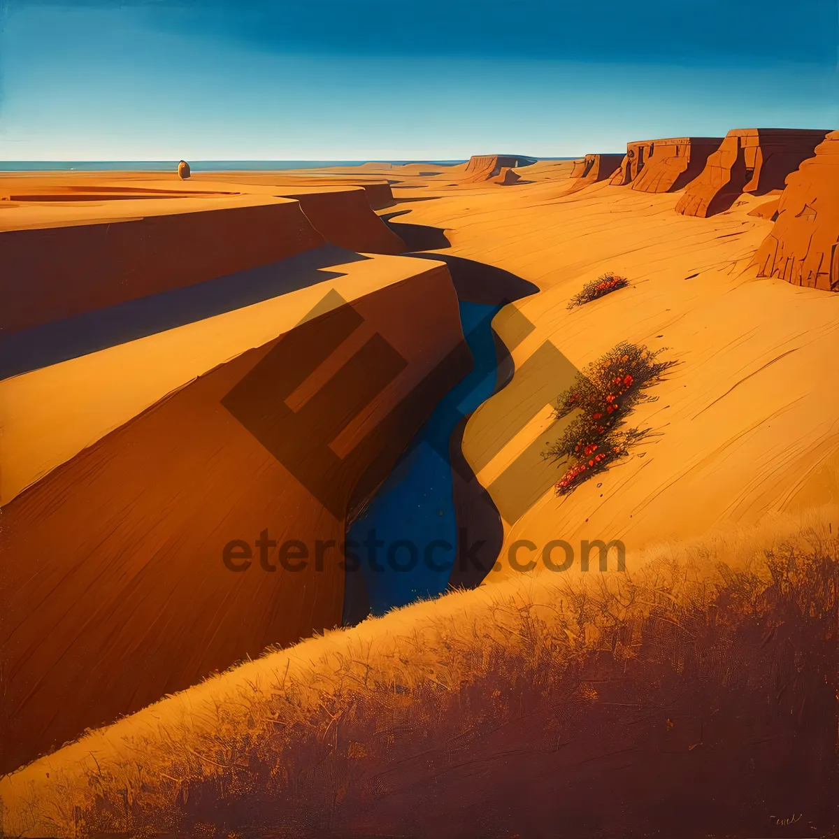 Picture of Sizzling Sands: Majestic Sunset Over Moroccan Dunes