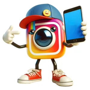 Happy Cartoon Cute 3D Character Automaton Cutout