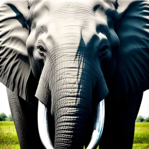 Majestic Elephant in South African Wildlife Park