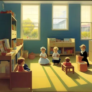 Professional Business Meeting in Modern Classroom