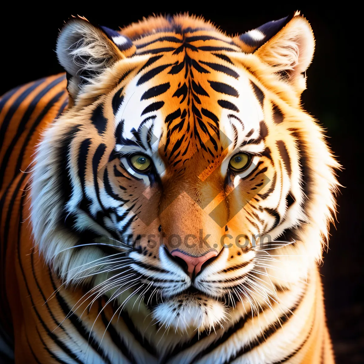 Picture of Striking Stripes: Majestic Tiger Cat in the Wild