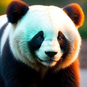 Adorable Giant Panda in Wildlife Sanctuary