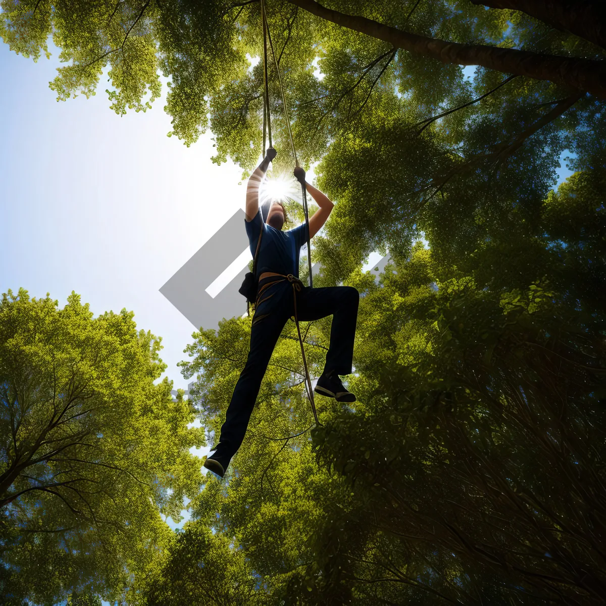 Picture of Joyful Sky Swing Action with Silhouette