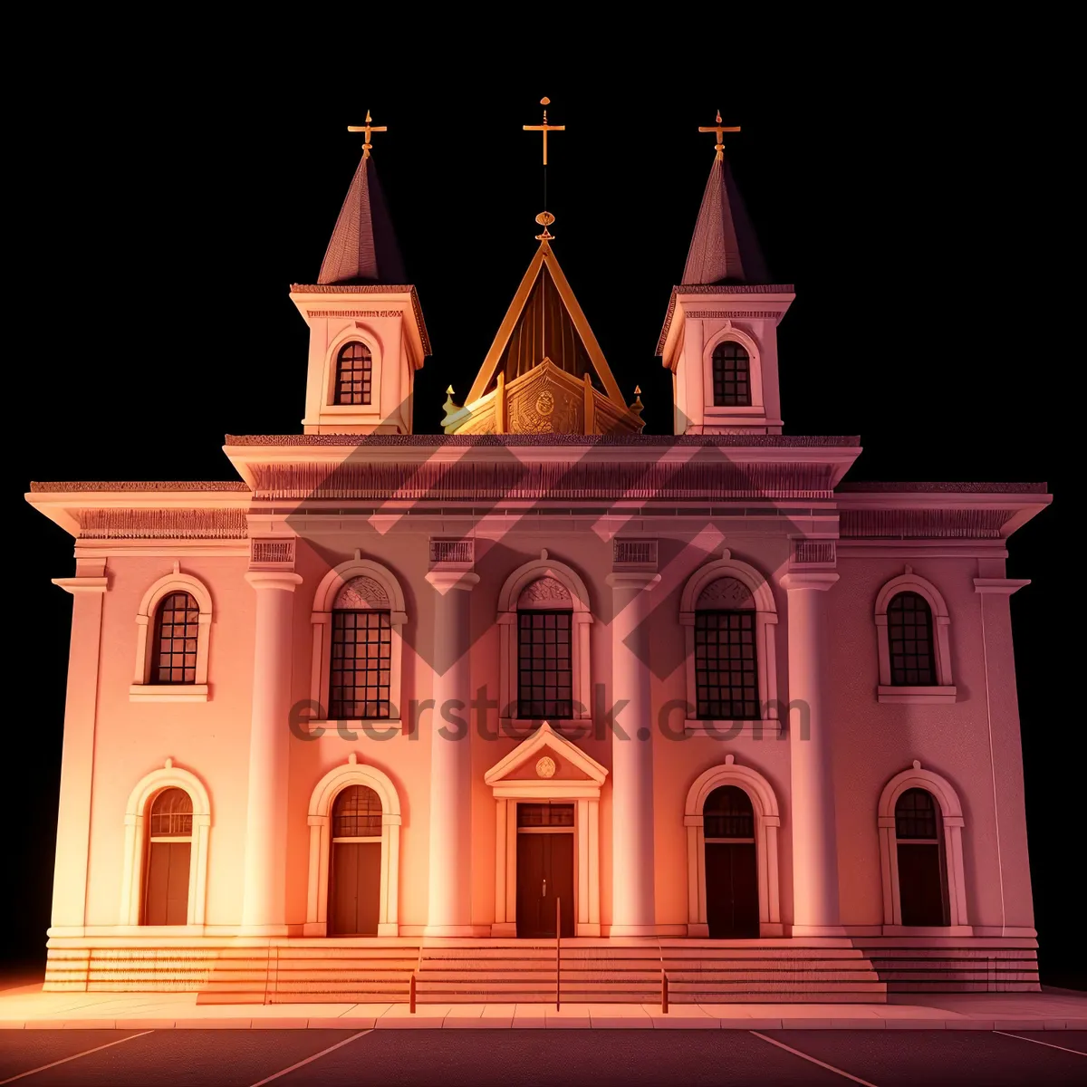 Picture of Golden Cathedral in Historic City: A Faithful Landmark