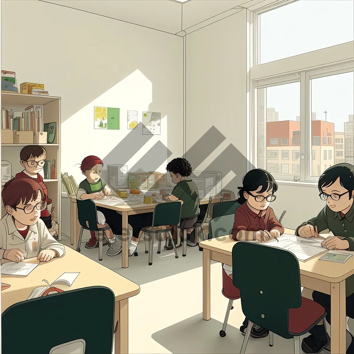 Picture of Modern Office Meeting - Professional Business Team at Work