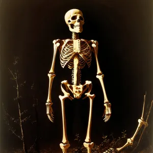 3D Human Skull Anatomy - Medical Science X-ray