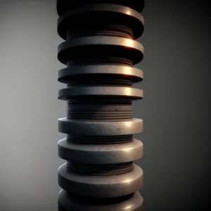 Stacked Coin Column: Symbolizing Financial Wealth and Savings