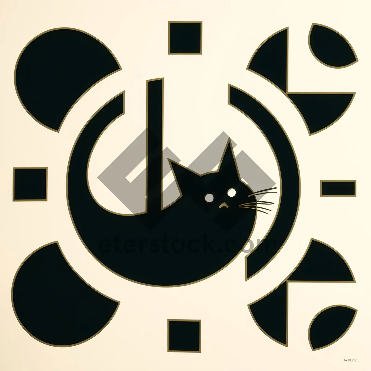 Picture of Black Icon Set: Silhouette Symbols for Artful Design