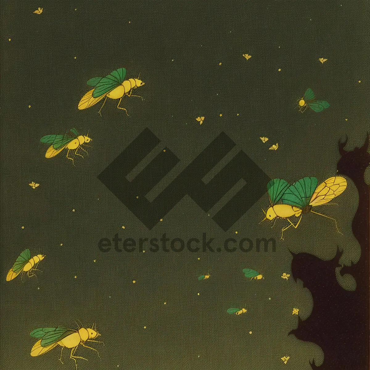 Picture of Clear Aquatic Droplets on Textured Water Surface