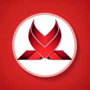 Shiny Heart Button Design - Love Symbol Icon