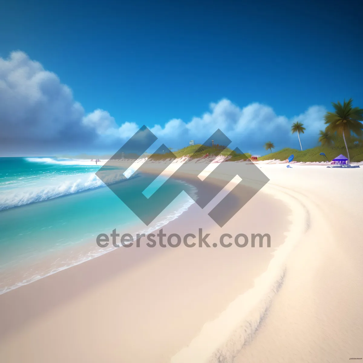 Picture of Serenity by the Seaside: A Tropical Paradise