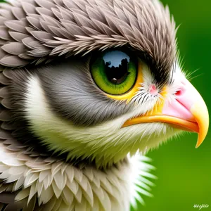 Eagle's Intense Yellow Eye in Close-up